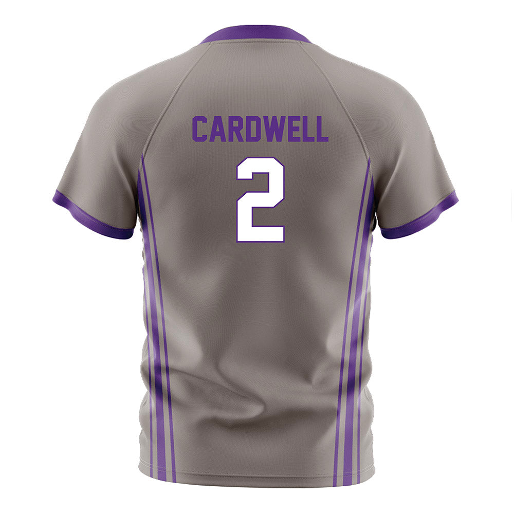 Northwestern - NCAA Women's Soccer : Liz Cardwell - Gray Soccer Jersey-1