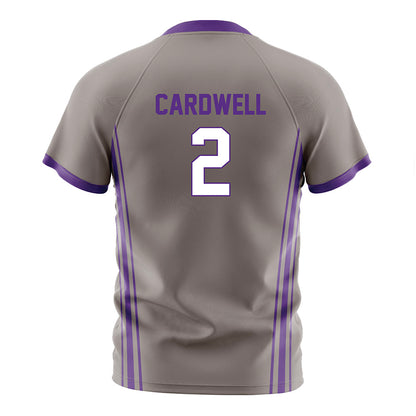 Northwestern - NCAA Women's Soccer : Liz Cardwell - Gray Soccer Jersey-1