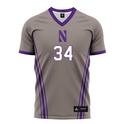 Northwestern - NCAA Women's Soccer : Ava Goodin - Gray Soccer Jersey