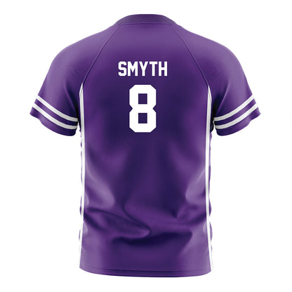Northwestern - NCAA Men's Soccer : Gabriel Smyth - Purple Soccer Jersey-1