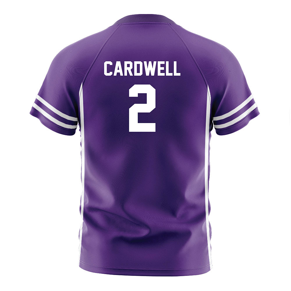 Northwestern - NCAA Women's Soccer : Liz Cardwell - Purple Soccer Jersey-1