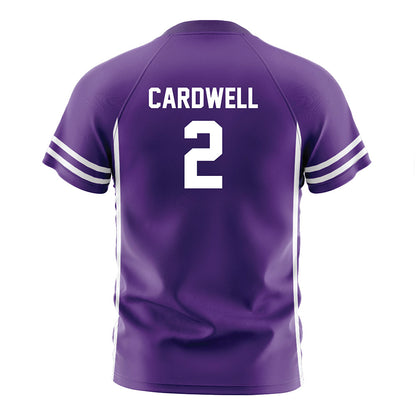 Northwestern - NCAA Women's Soccer : Liz Cardwell - Purple Soccer Jersey-1