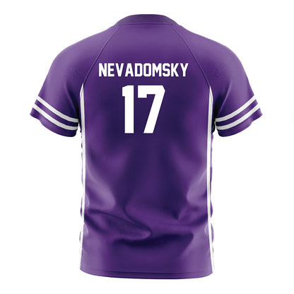 Northwestern - NCAA Women's Soccer : Presley Nevadomsky - Purple Soccer Jersey-1