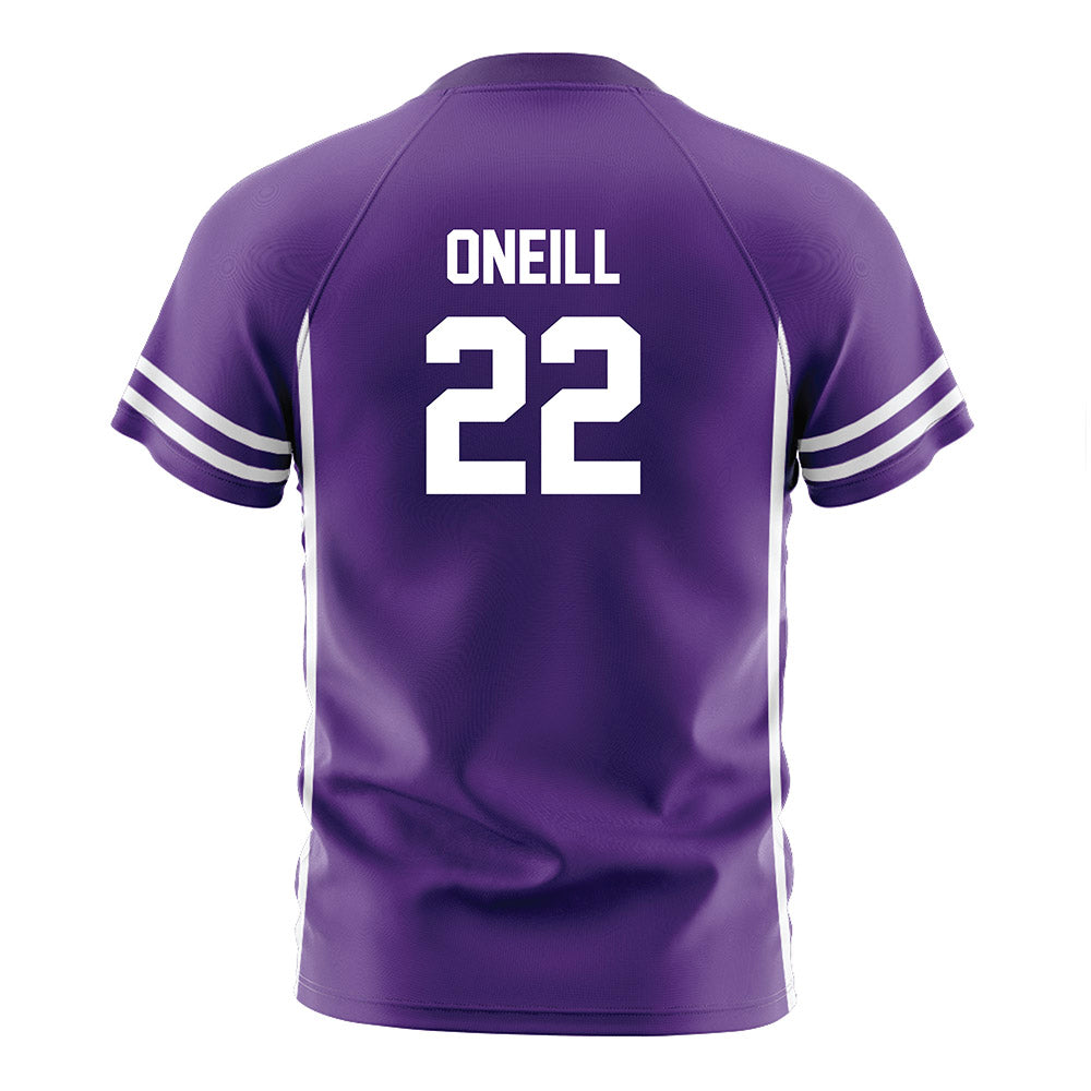 Northwestern - NCAA Men's Soccer : Aidan Oneill - Purple Soccer Jersey-1