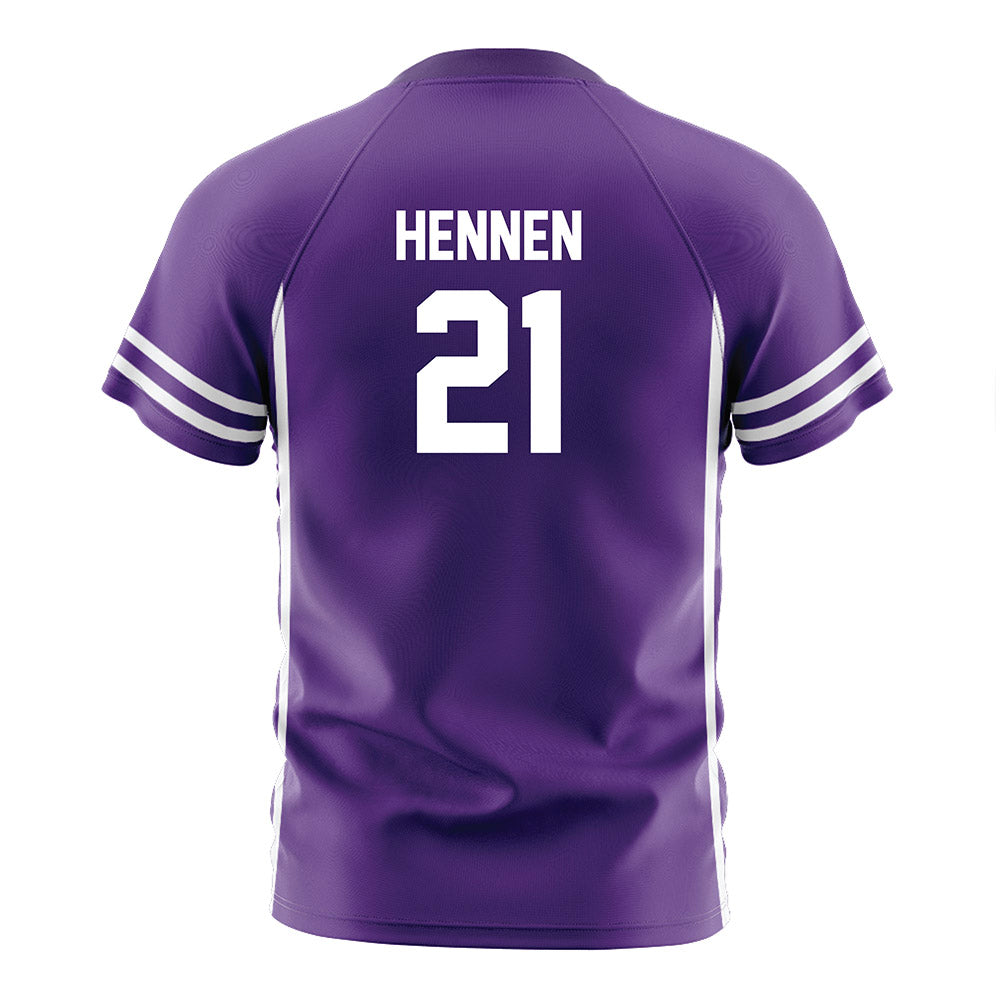 Northwestern - NCAA Women's Soccer : Kate Hennen - Purple Soccer Jersey