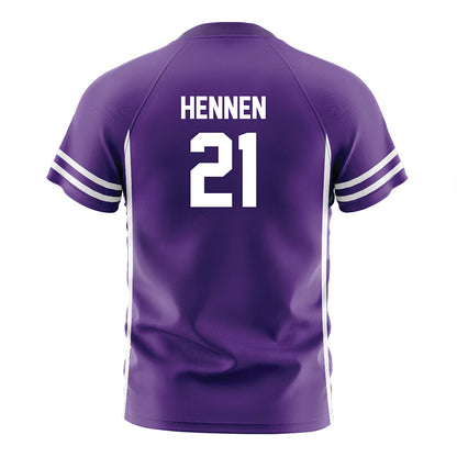 Northwestern - NCAA Women's Soccer : Kate Hennen - Purple Soccer Jersey