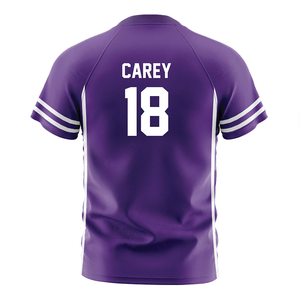 Northwestern - NCAA Women's Soccer : Holland Carey - Purple Soccer Jersey-1