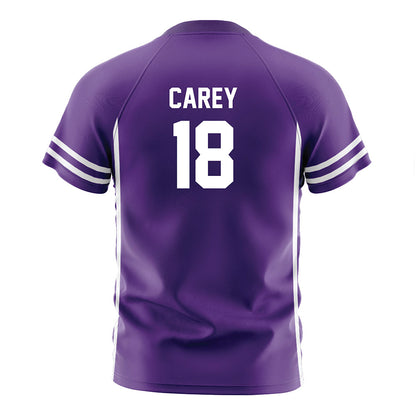 Northwestern - NCAA Women's Soccer : Holland Carey - Purple Soccer Jersey-1
