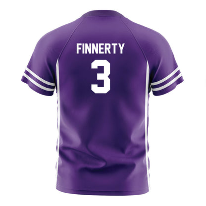 Northwestern - NCAA Women's Soccer : Maddie Finnerty - Purple Soccer Jersey-1