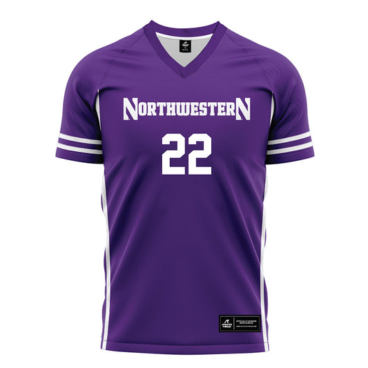 Northwestern - NCAA Men's Soccer : Aidan Oneill - Purple Soccer Jersey-0