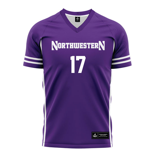 Northwestern - NCAA Women's Soccer : Presley Nevadomsky - Purple Soccer Jersey-0