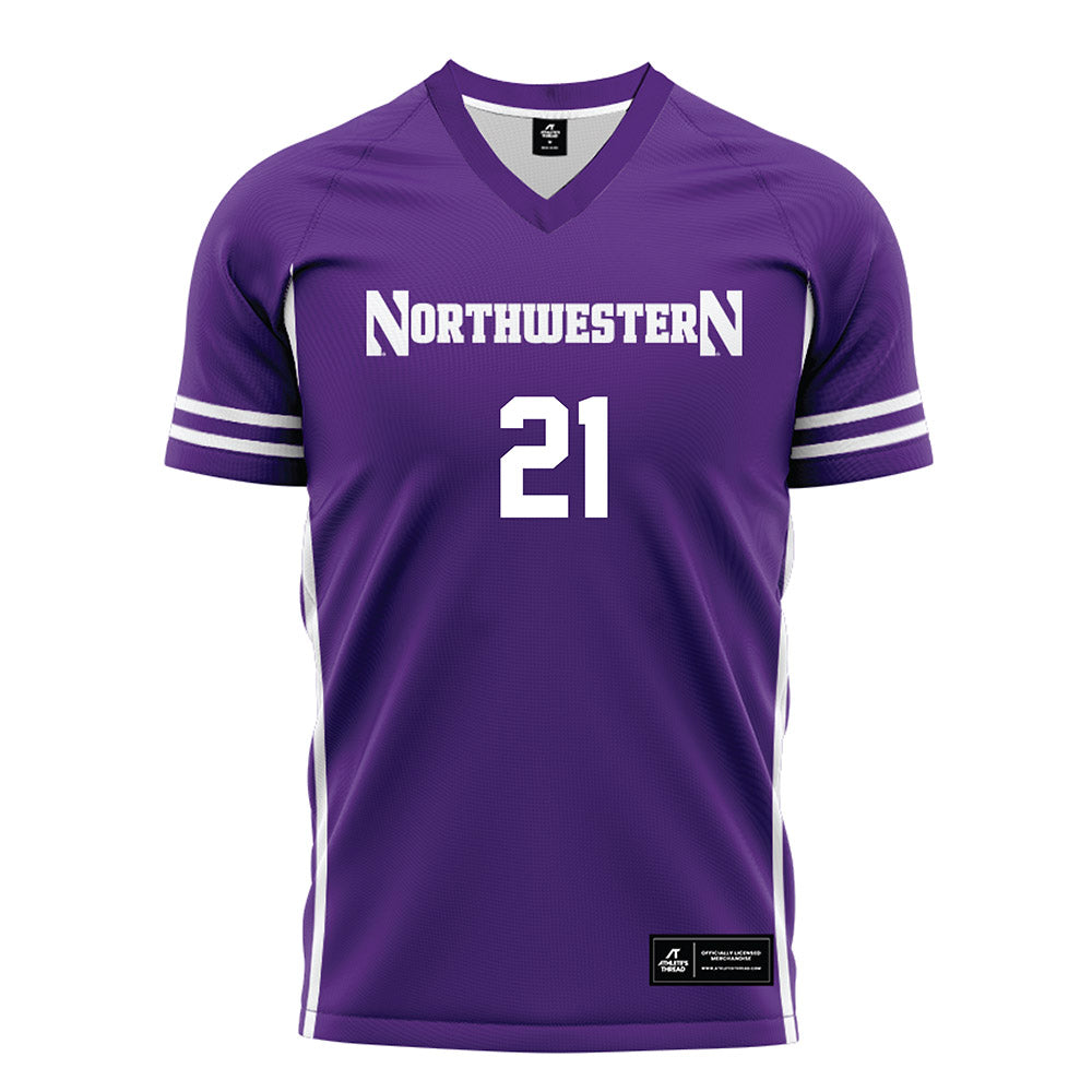 Northwestern - NCAA Women's Soccer : Kate Hennen - Purple Soccer Jersey