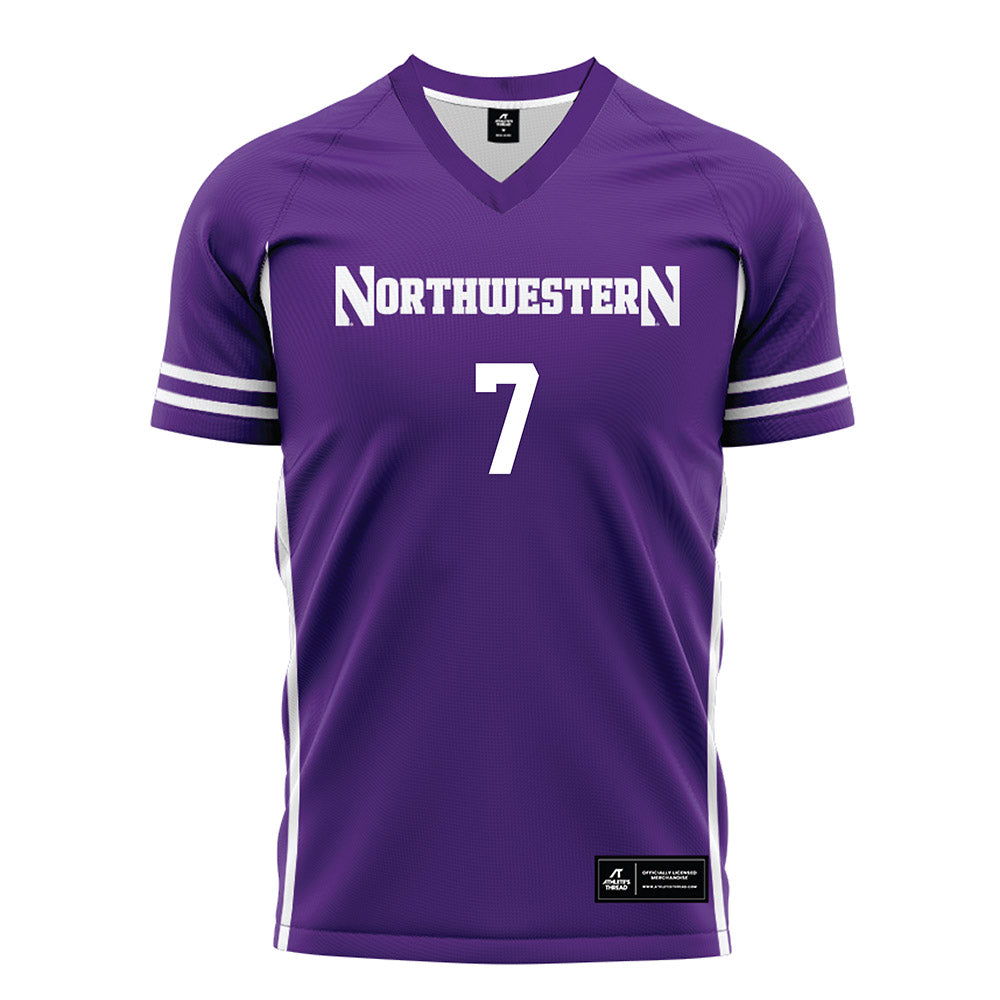 Northwestern - NCAA Women's Soccer : Mary Stroebel - Purple Soccer Jersey