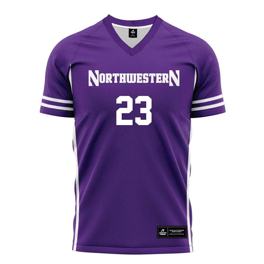 Northwestern - NCAA Women's Soccer : Ingrid Falls - Purple Soccer Jersey