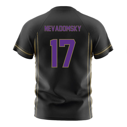 Northwestern - NCAA Women's Soccer : Presley Nevadomsky - Black Soccer Jersey-1