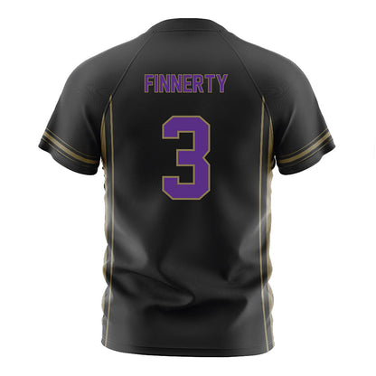 Northwestern - NCAA Women's Soccer : Maddie Finnerty - Black Soccer Jersey-1