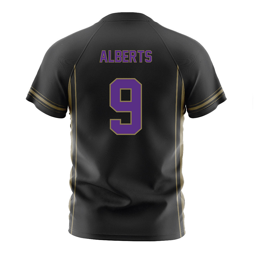 Northwestern - NCAA Women's Soccer : Audrey Alberts - Black Soccer Jersey-1