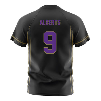 Northwestern - NCAA Women's Soccer : Audrey Alberts - Black Soccer Jersey-1