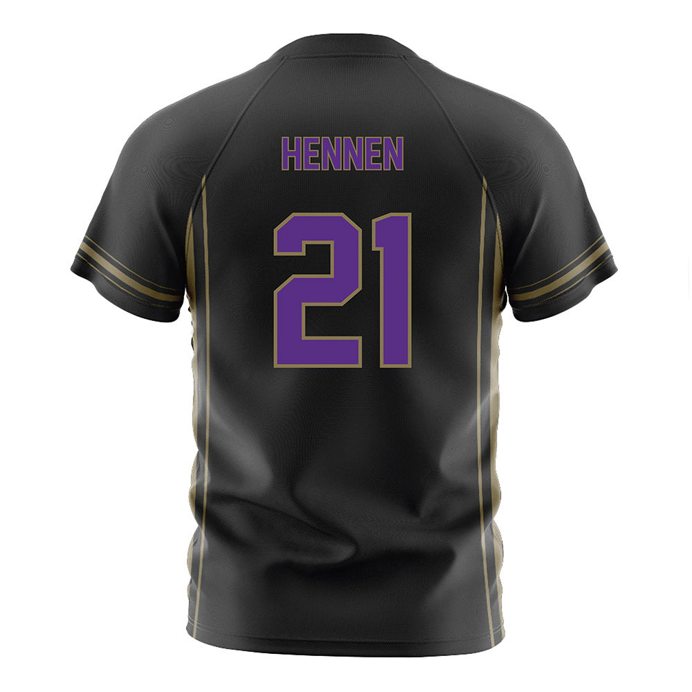 Northwestern - NCAA Women's Soccer : Kate Hennen - Black Soccer Jersey