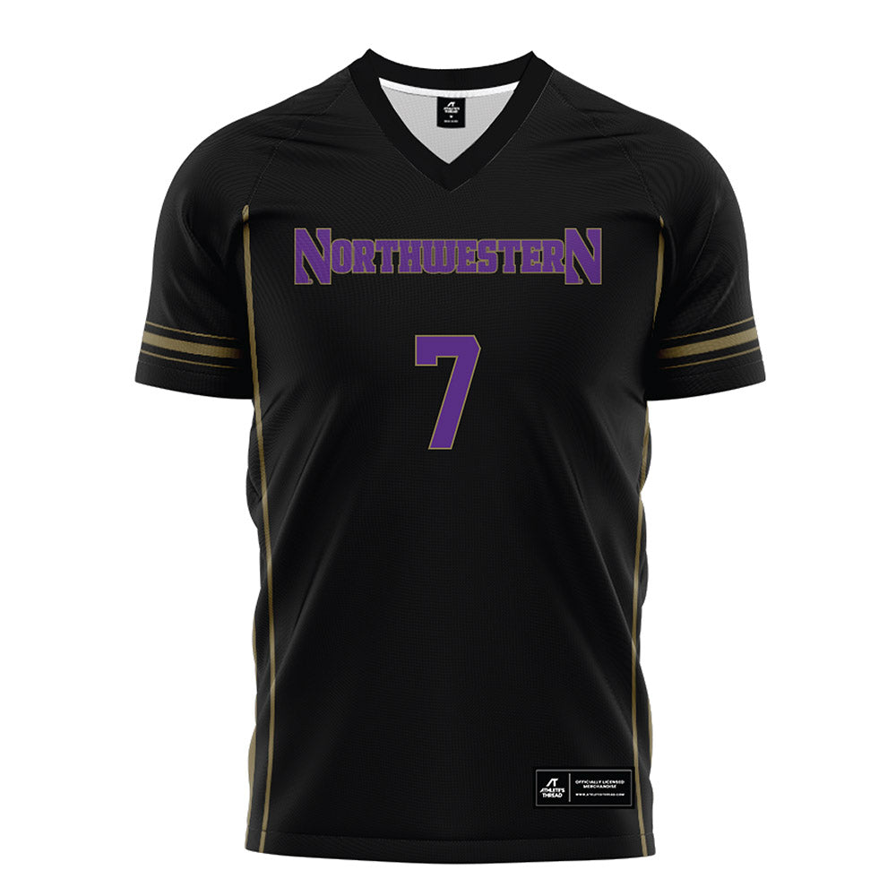 Northwestern - NCAA Women's Soccer : Mary Stroebel - Black Soccer Jersey