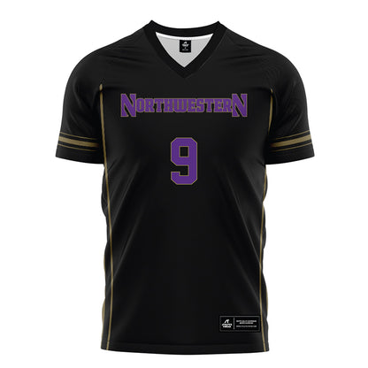 Northwestern - NCAA Women's Soccer : Audrey Alberts - Black Soccer Jersey-0