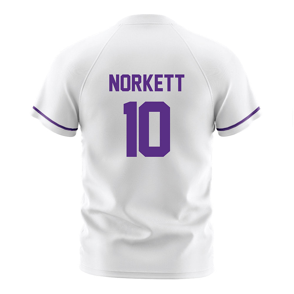 Northwestern - NCAA Women's Soccer : Megan Norkett - White Soccer Jersey