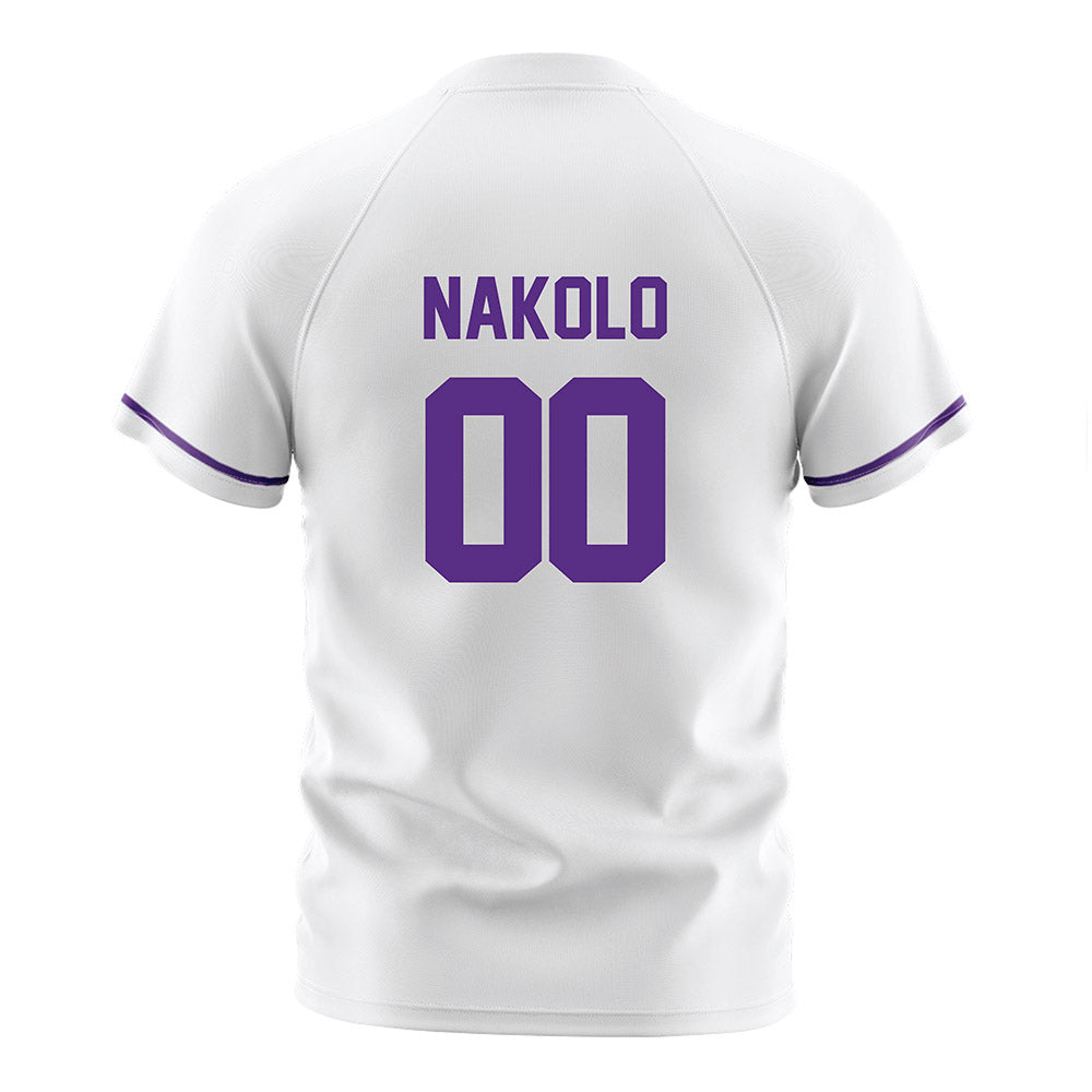 Northwestern - NCAA Men's Soccer : Ethan Nakolo - White Soccer Jersey-1