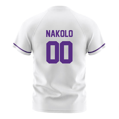 Northwestern - NCAA Men's Soccer : Ethan Nakolo - White Soccer Jersey-1