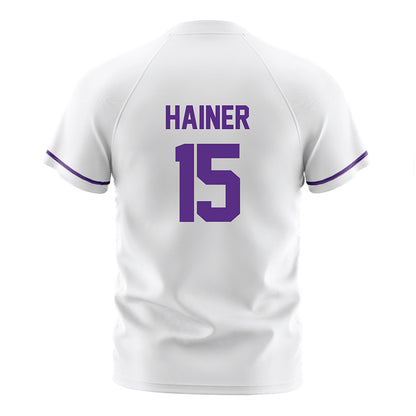 Northwestern - NCAA Men's Soccer : Doug Hainer - White Soccer Jersey-1