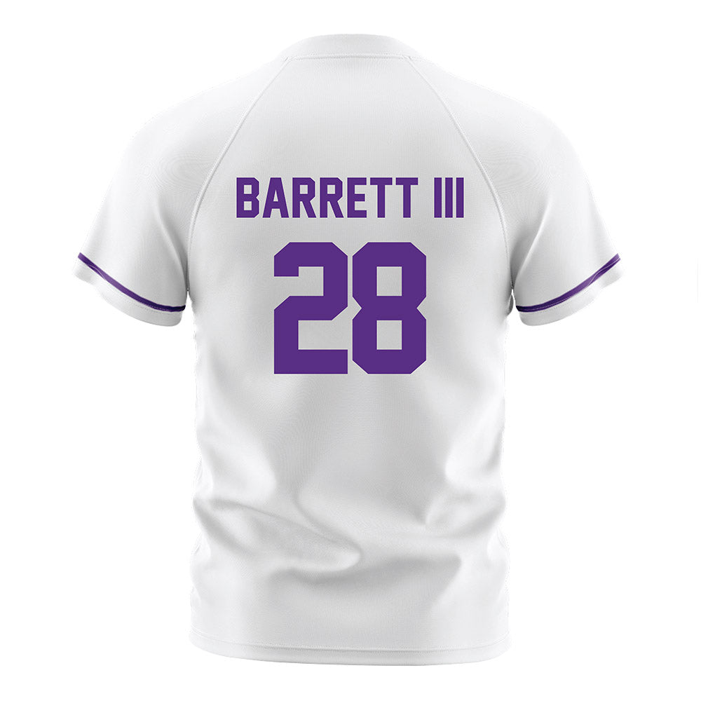 Northwestern - NCAA Men's Soccer : Tre Barrett III - White Soccer Jersey-1