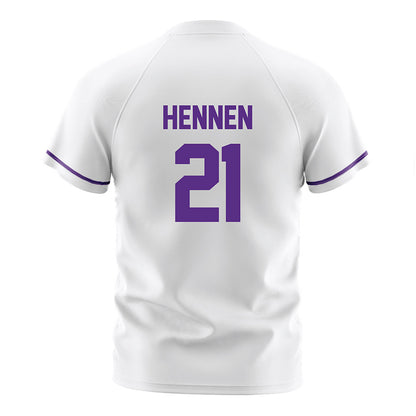 Northwestern - NCAA Women's Soccer : Kate Hennen - White Soccer Jersey