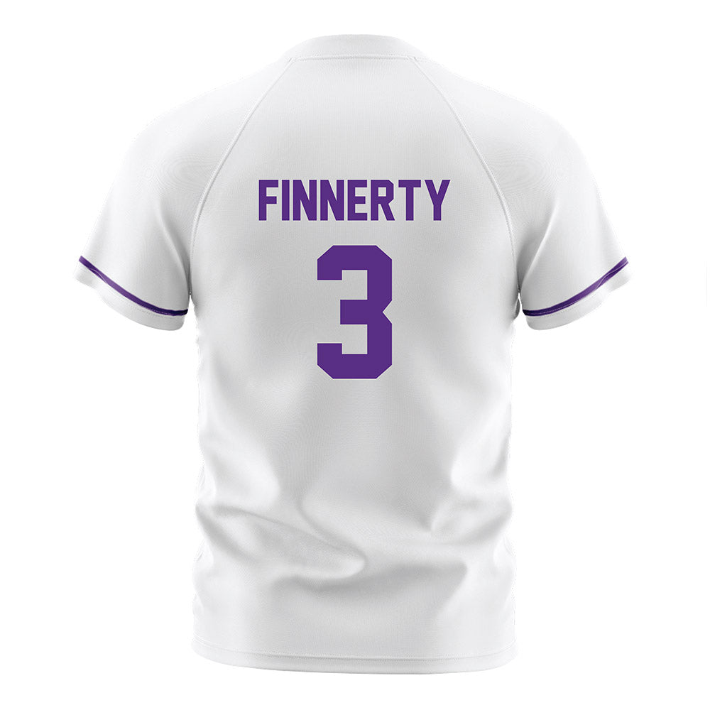 Northwestern - NCAA Women's Soccer : Maddie Finnerty - White Soccer Jersey-1