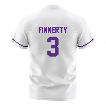 Northwestern - NCAA Women's Soccer : Maddie Finnerty - White Soccer Jersey-1