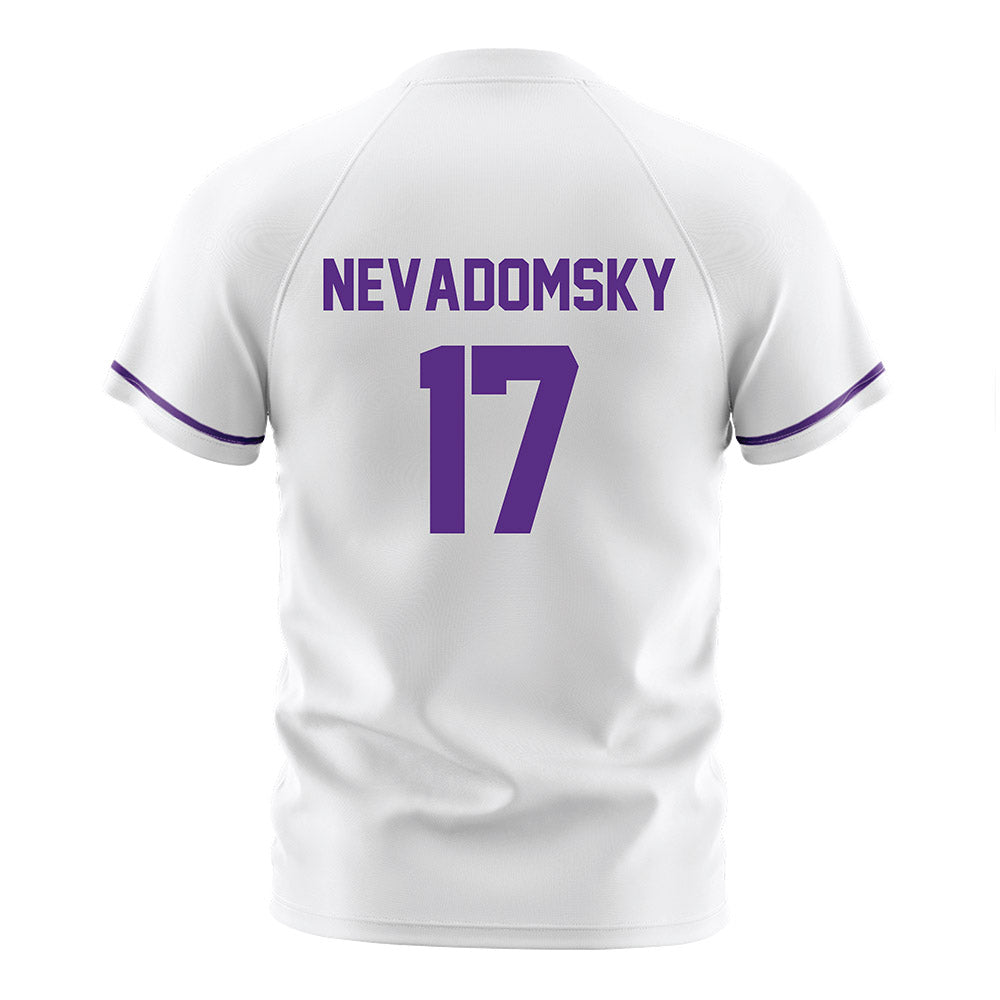 Northwestern - NCAA Women's Soccer : Presley Nevadomsky - White Soccer Jersey-1