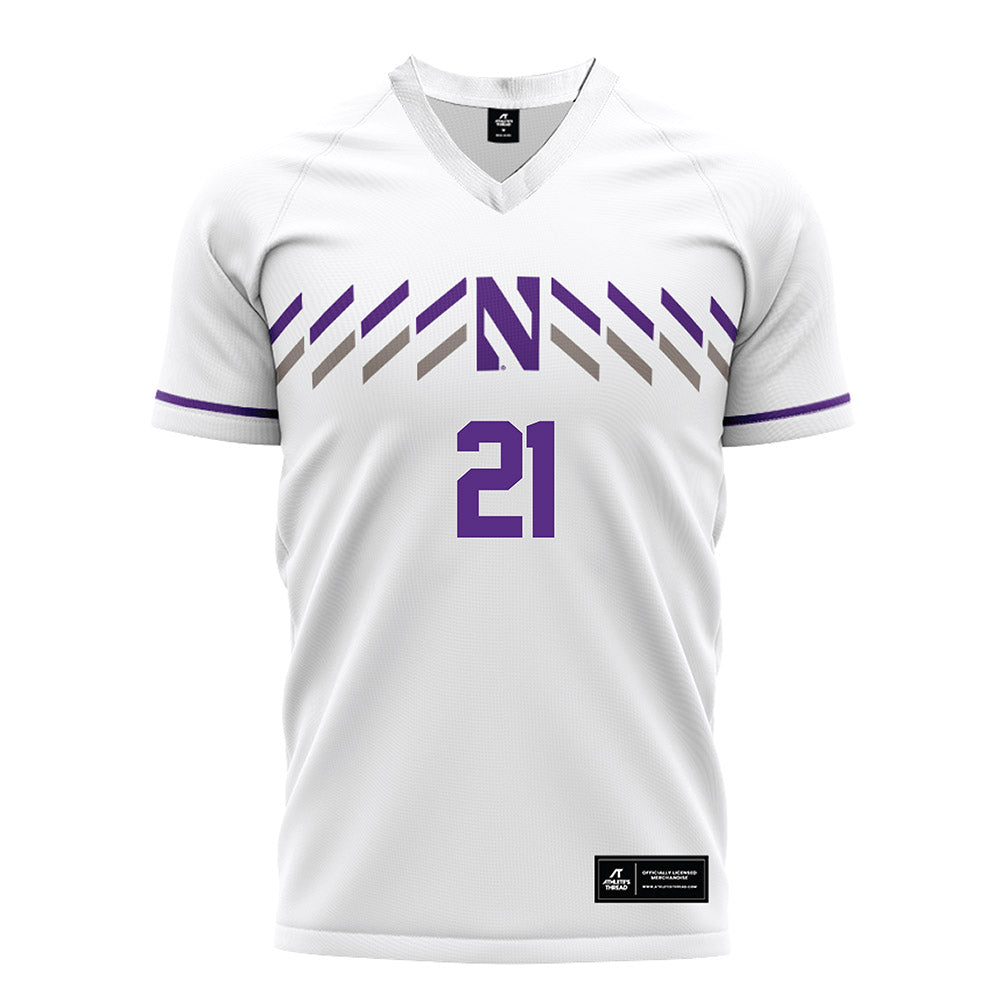 Northwestern - NCAA Women's Soccer : Kate Hennen - White Soccer Jersey