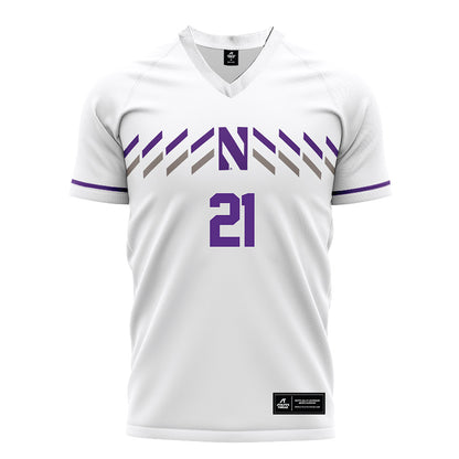 Northwestern - NCAA Women's Soccer : Kate Hennen - White Soccer Jersey