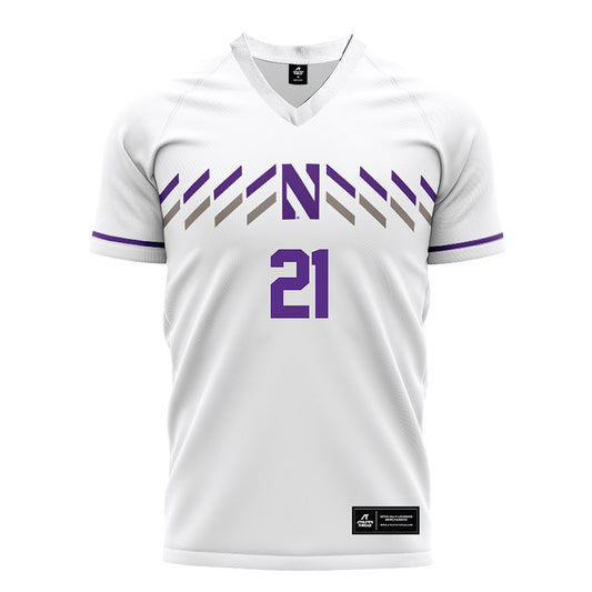 Northwestern - NCAA Women's Soccer : Kate Hennen - White Soccer Jersey