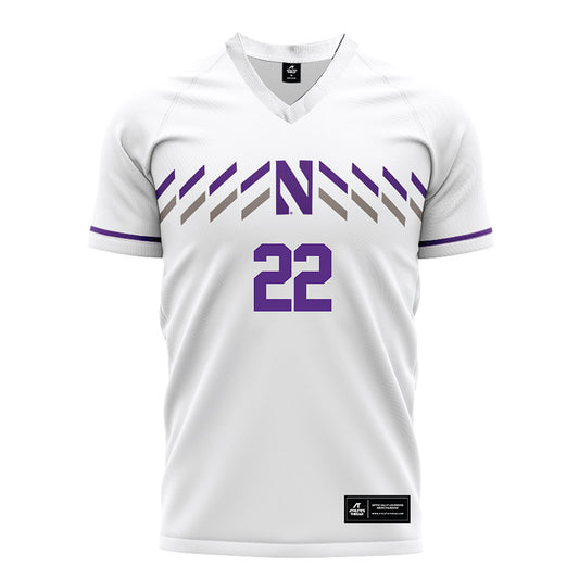 Northwestern - NCAA Women's Soccer : Olivia Elliott - White Soccer Jersey
