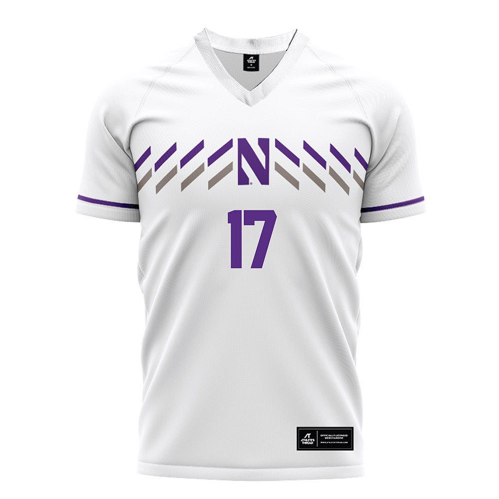 Northwestern - NCAA Women's Soccer : Presley Nevadomsky - White Soccer Jersey-0