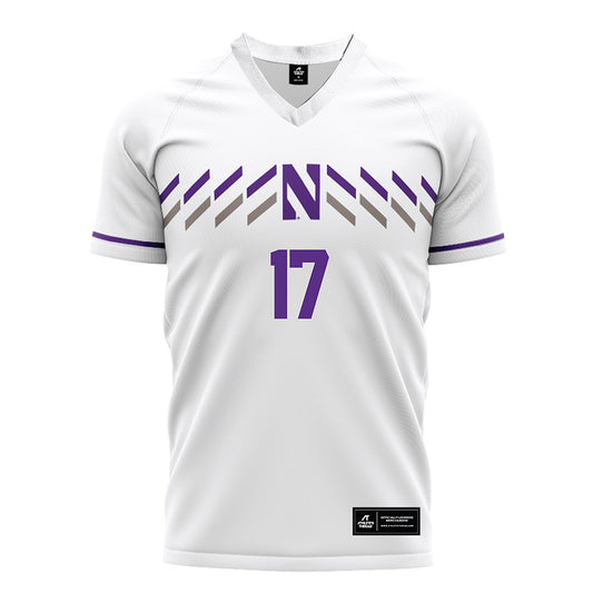 Northwestern - NCAA Women's Soccer : Presley Nevadomsky - White Soccer Jersey-0