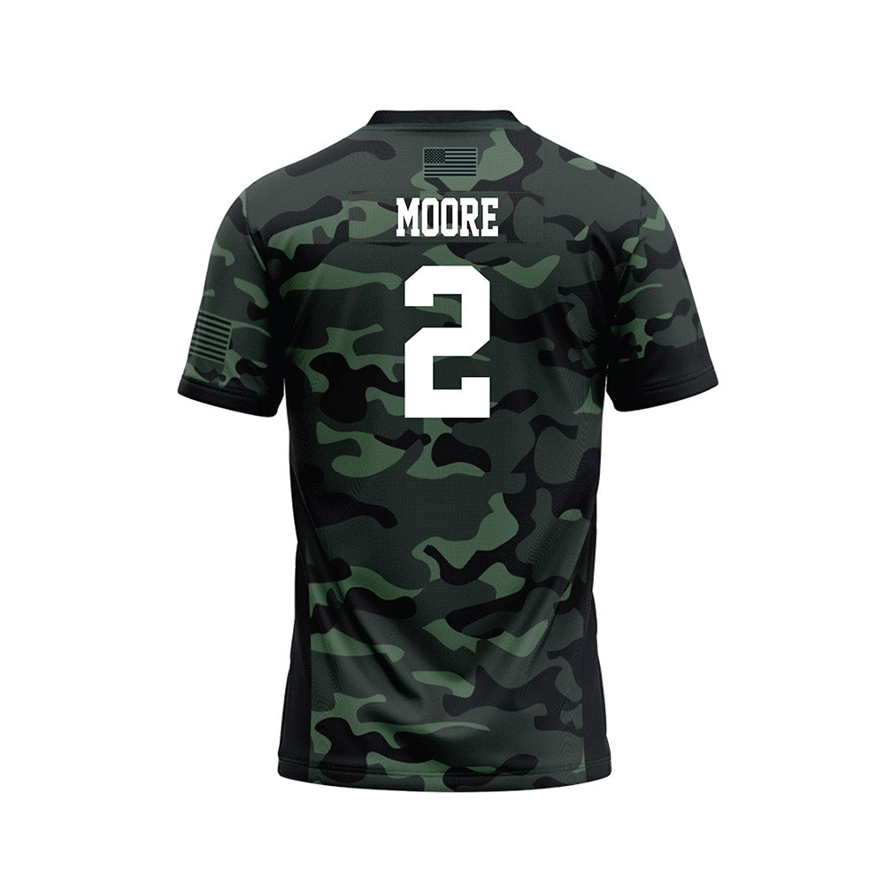 Hawaii - NCAA Football : Bronz Moore - Camo Football Jersey-1