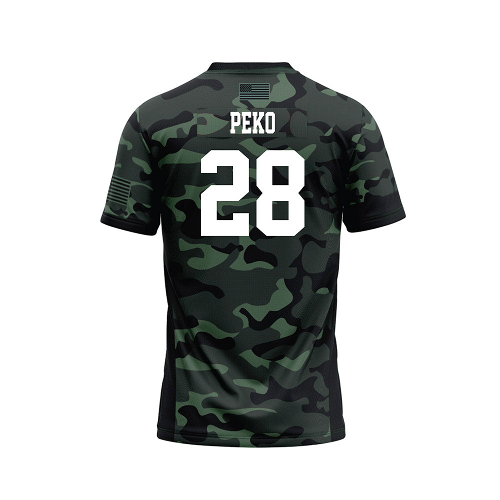 Hawaii - NCAA Football : Vaifanua Peko - Camo Football Jersey-1