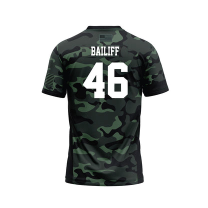Hawaii - NCAA Football : Matt bailiff - Camo Football Jersey-1