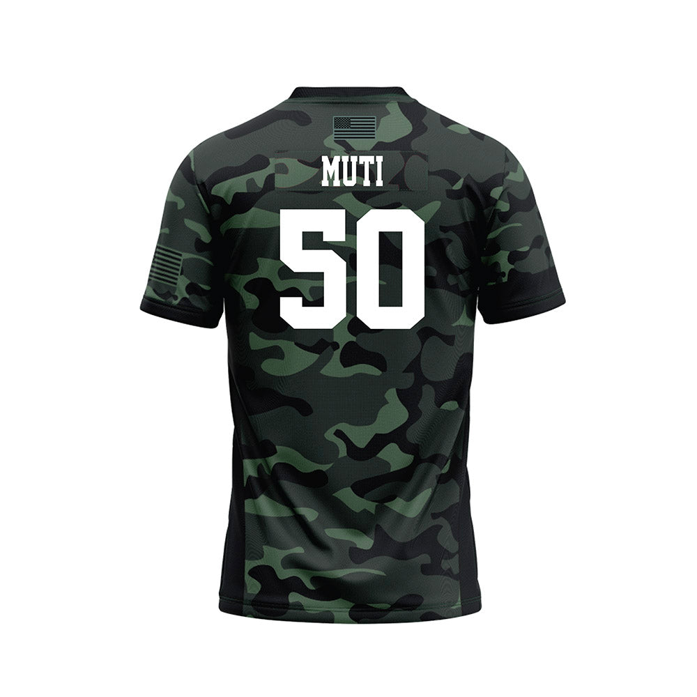 Hawaii - NCAA Football : Tu'i Neau Muti - Camo Football Jersey-1