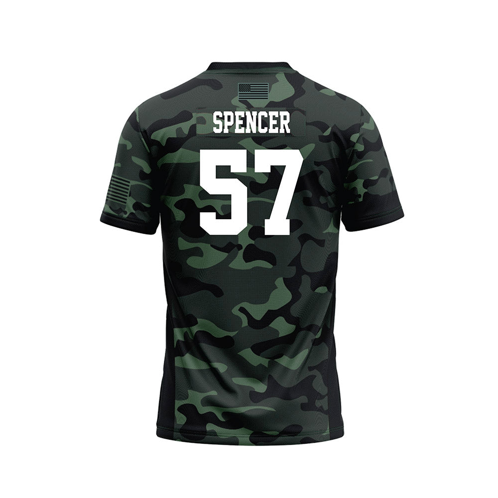 Hawaii - NCAA Football : Ethan Spencer - Camo Football Jersey-1