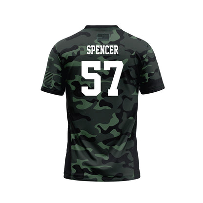 Hawaii - NCAA Football : Ethan Spencer - Camo Football Jersey-1