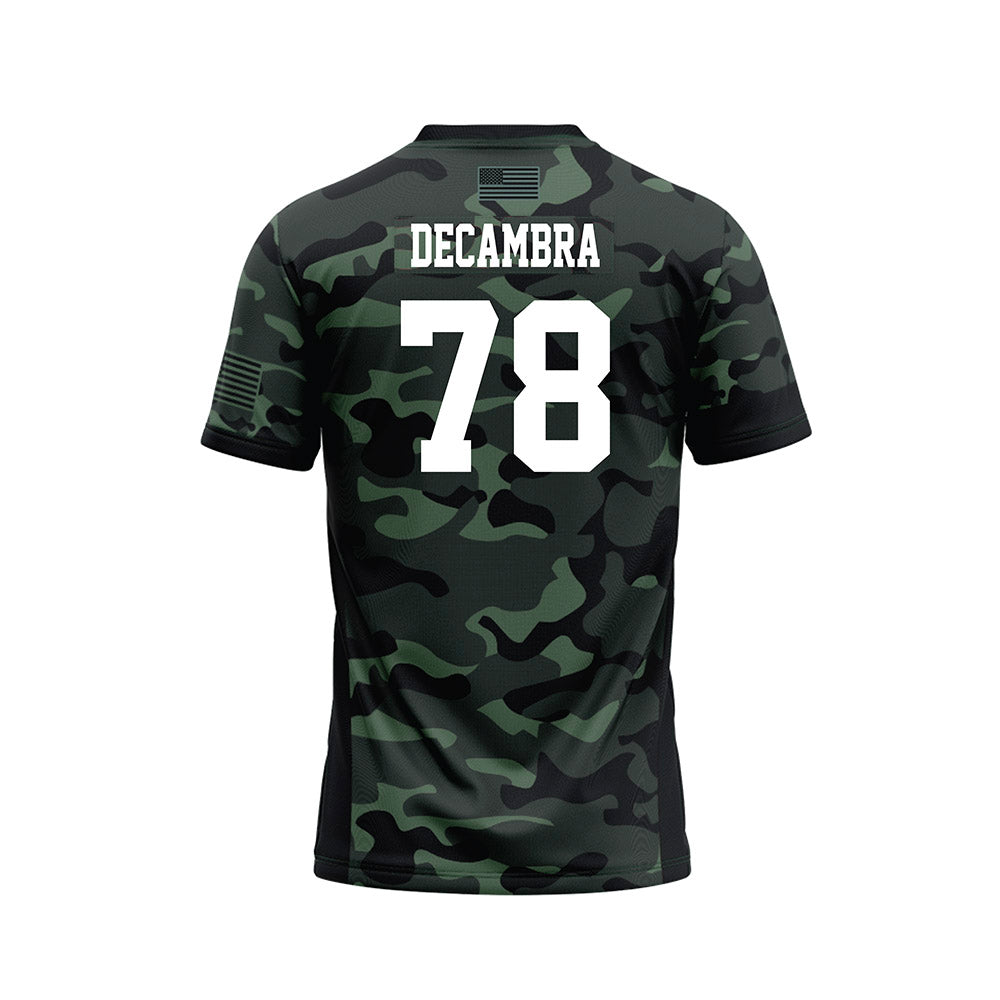 Hawaii - NCAA Football : Blaine Decambra - Camo Football Jersey-1