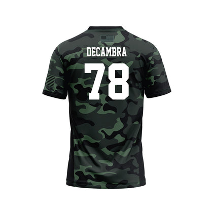 Hawaii - NCAA Football : Blaine Decambra - Camo Football Jersey-1