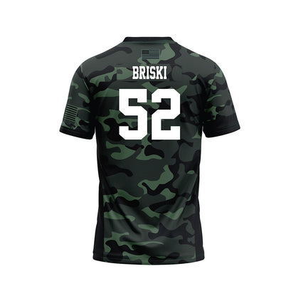 Hawaii - NCAA Football : Dean Briski - Camo Football Jersey-1