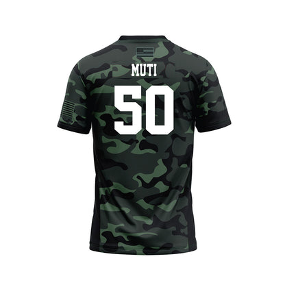 Hawaii - NCAA Football : Tui Muti - Camo Football Jersey